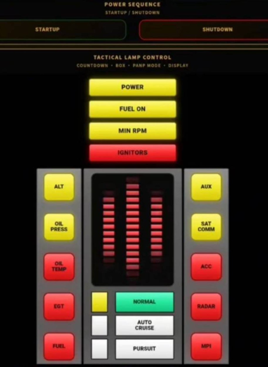 Tactical Lamp Control VoiceBox web remote page